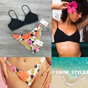 ☀️BILLABONG☀️ SUMMER HIGH BRALETTE MAGIC GARDEN HIKE BIKINI SET